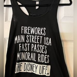 Disney black tank top